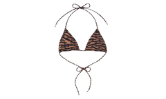 X DIB Orange Tiger Bikini top "Brown" CHRM1084