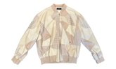 Leather Patch Oversize Bomber Jacket "Alabaster" AMOUJA1073 271
