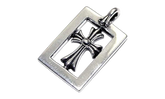 Framed Baby Fat Pendant "Silver" CHRM1037