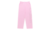 Rhinestone Script Wide Leg Sweatpants "Light Pink" SP5der350