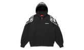 Wings Zip Up Hooded Sweatshirt "Black" SU27001