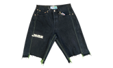 Monroe Triple-Wide Denim Shorts "Black" BWA100