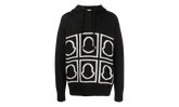 Logo-Intarsia Knitted Hooded Sweatshirt "Black" MON10