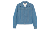 Crystal Pleated Cadet Jacket "Retro Indigo" AMDNJT1004 RETR