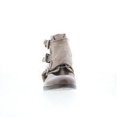 Cooper 401202-1801-6145 Mens Gray Leather Zipper Casual Dress Boots