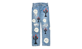 Levi's 501 Virgil Abloh Printed Jeans "Message in a Tear - Indigo" DT306
