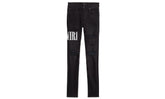 Embroidered Side Logo Jeans "Aged Black" AESLJAB