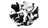 Silk Scrunchie "Black / White" CHRM0862