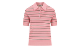 Striped Cotton Knit Polo Shirt WMNS "Pink" MMLB35 183M F0028