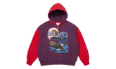 MM6 Maison Margiela Eagle Zip Up Hooded Sweatshirt "SS26 - Purple / Red" SU27174