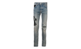 Amiri x Wes Lang Reaper Logo Jeans Clay "Indigo Black" AW22MDS002 408