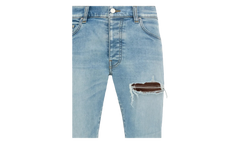 Croc Leather MX1 Jeans "Aged Indigo" AMBMJE1057 921