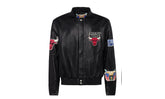 Chicago Bulls Full Leather Jacket Black "Black" NBA CHI BUL 104