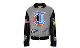 Oklahoma City Thunder Wool & Leather Old English Varsity Jacket "Gray" NBA OKL THU 103
