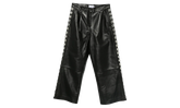 Studded Leather Trousers "Black" VAQ10P001