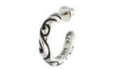 Scroll Hoop Earring "Silver" CHRM0805