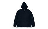 Leather Cross Patch Cashmere Hoodie "Black" CHRM1123