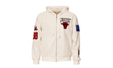 Chicago Bulls 1966 Lightweight Vegan Zip-Up Hooded Jacket "White" NBA 147WHTDE BULLS
