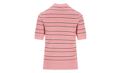 Striped Cotton Knit Polo Shirt WMNS "Pink" MMLB35 183M F0028