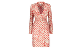 SILK FLORAL WRAP MIDI DRESS "Red" RW DR0013 5615 P23 37