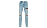 Croc Leather MX1 Jeans "Aged Indigo" AMBMJE1057 921
