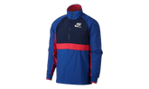Half Zip Woven Archive Athletic Rain Jacket "Deep Royal Blue / Obsidian / White" 921743 480