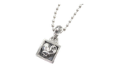 Autre Marque Heart Square Pendant & Necklace "Silver" CHRM0642