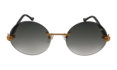 508 Rimless Drill Mount F.U. Edition 24KT "Yellow Gold / Black / Grey Gradient" DMMF2 0003 15T8