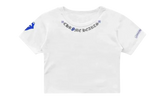ROLLING STONES BLUE NECK LOGO CROPPED Tee "White" CHRM0782
