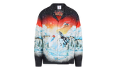 Cuban Collar Long-Sleeve Shirt "Ski Lake" M AW25 SH 006 06 EX SKI SKI