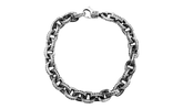 XL Paper Chain Bracelet "8 inch - Sterling SIlver" CHRM0960