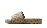GG Slide "Beige Canvas" 624695 H6320 9763