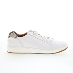 Aetrex Blake PC133 Womens White Leather Lace Up Lifestyle Sneakers Shoes