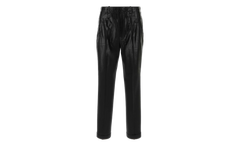 Coated Pleated Trousers "Black" S50KA0702M35745900