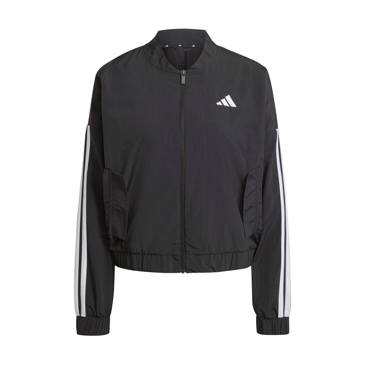 Essentials 3-Stripe Woven Bomber Jacket - Womens