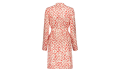 SILK FLORAL WRAP MIDI DRESS "Red" RW DR0013 5615 P23 37