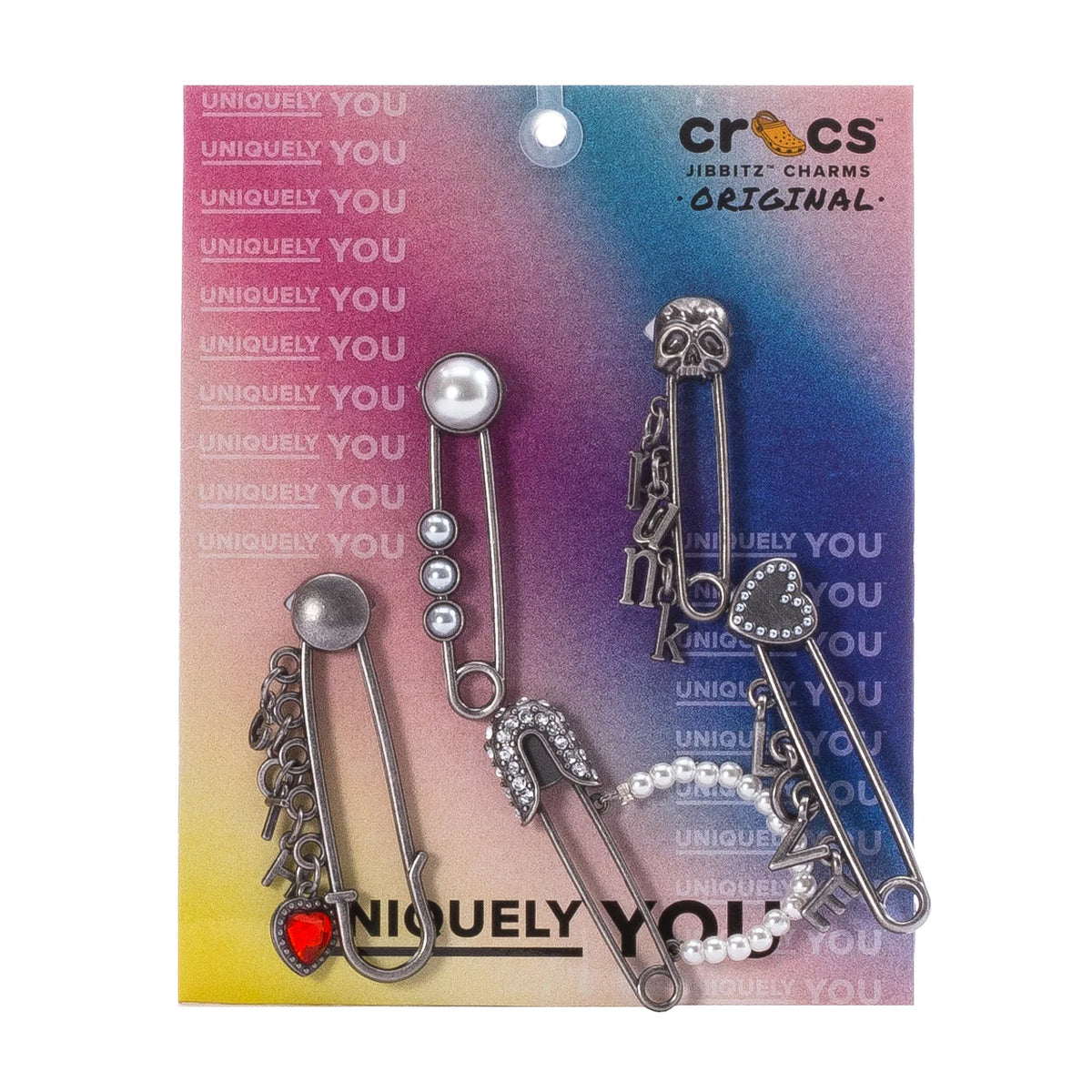 LovePunkGothPin 5 Pack Metal Jibbitz