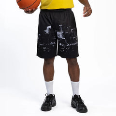 Printed Mesh Short Skyline - Mens