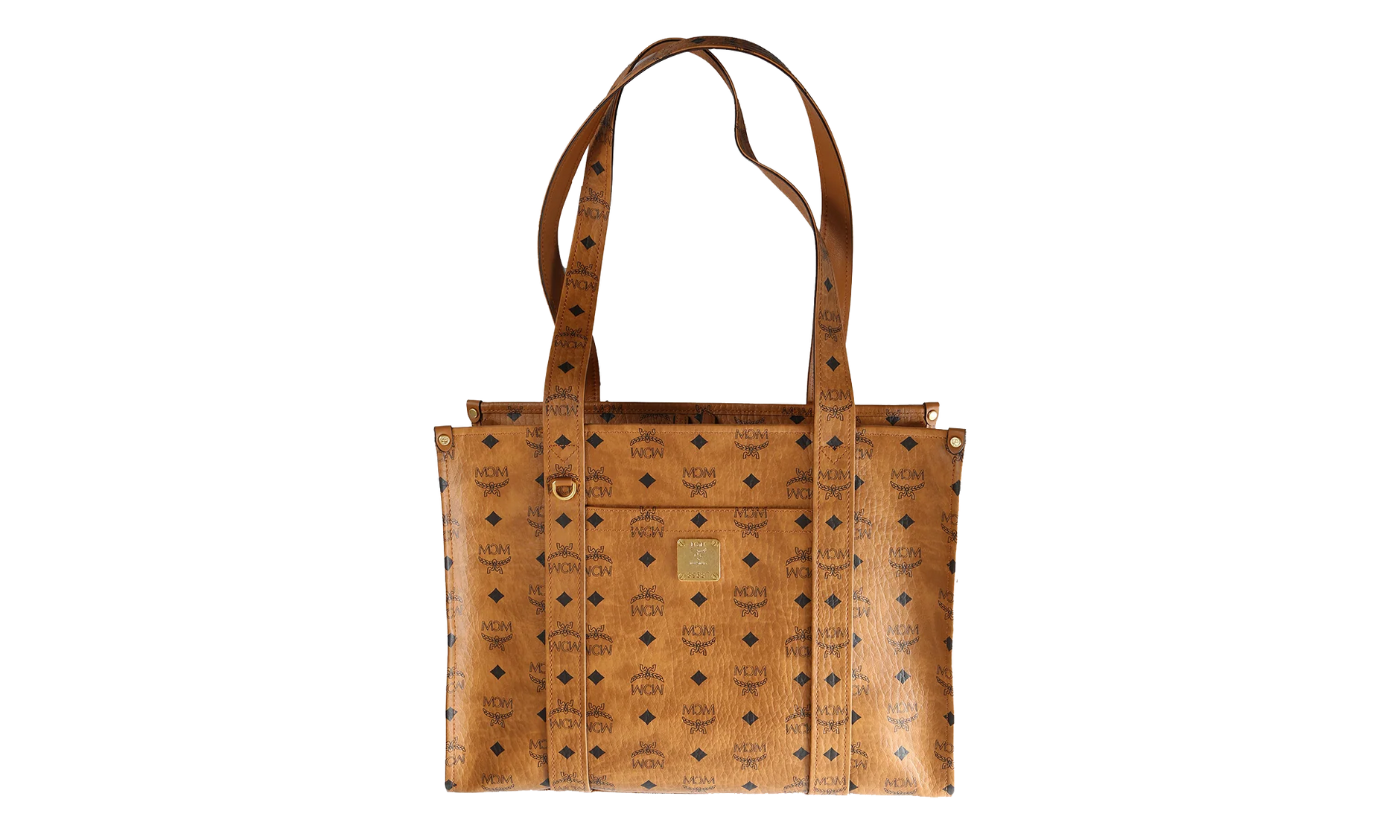 Large Aren Tote in Visetos "Cognac" MWTFATA02CO001