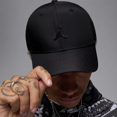Jordan Rise Cap Structured Curved Bill Metal Jumpman Strapback