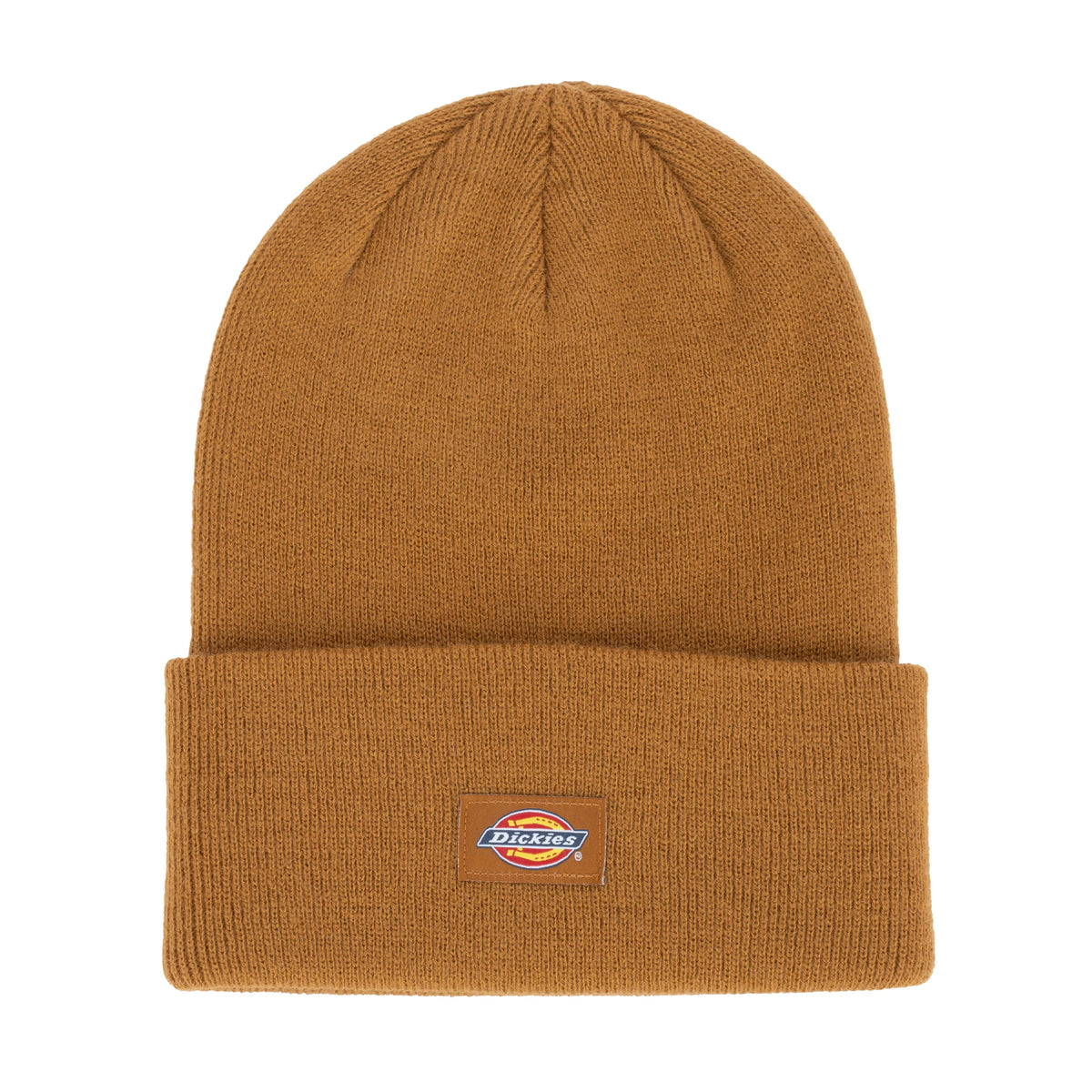 Woven Label Cuffed Tall Beanie