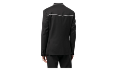 Crystal Trim Single Breast Jacket "Black" MJF017 001
